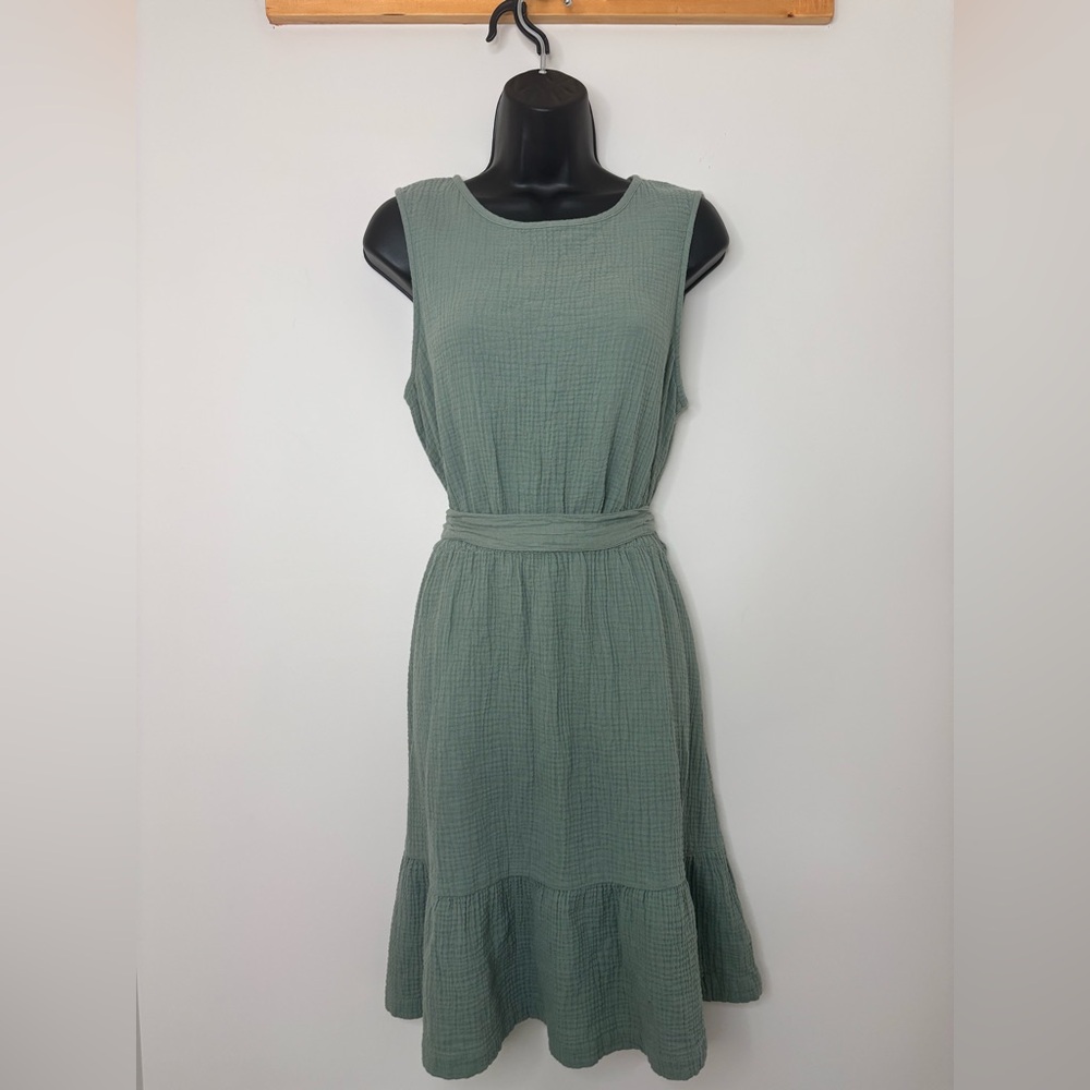 #271 GAP Ruffle Hem Gauze Dress - Picture 3 of 12